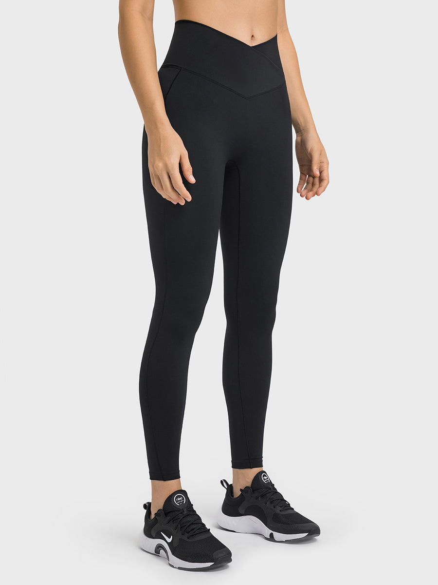  NEPOAGYM Tummy Control Leggings with Pockets,No Front Seam,Hidden  Scrunch,High Waisted 25 Inch 7/8 Plus Size(Black,XS) : Clothing, Shoes &  Jewelry
