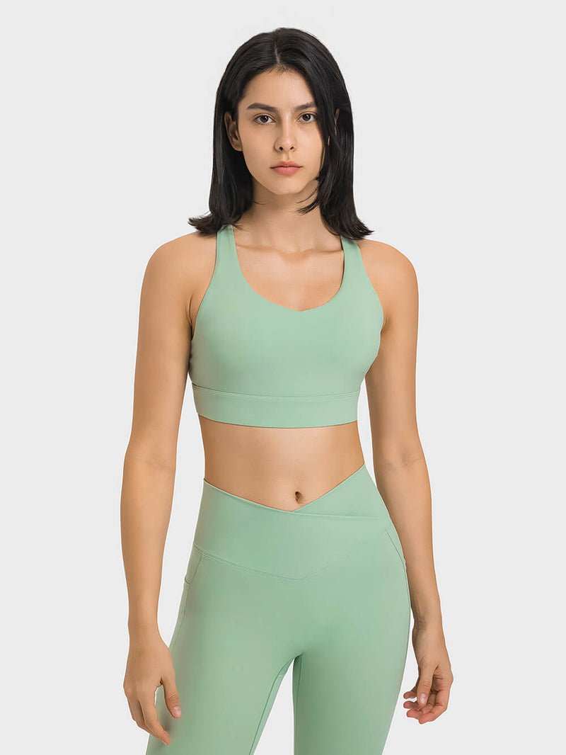 Genesis Sports Bra - Emerald Green  Gym Crop Top Sports Bra for Women –  Official Gymwear