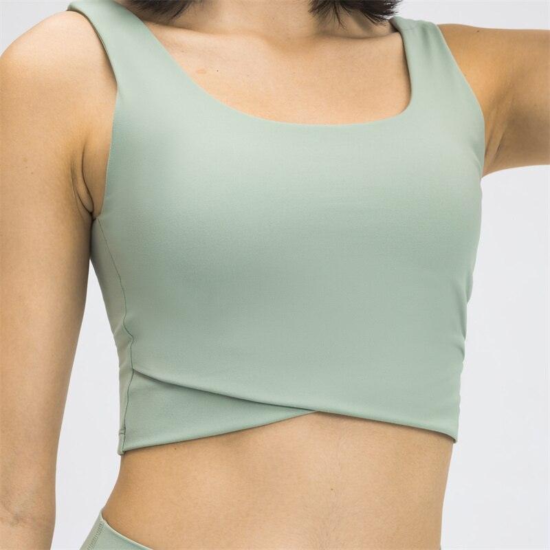 Bra for Womens Padded Workout Crop Tank Tops with Built in Shelf