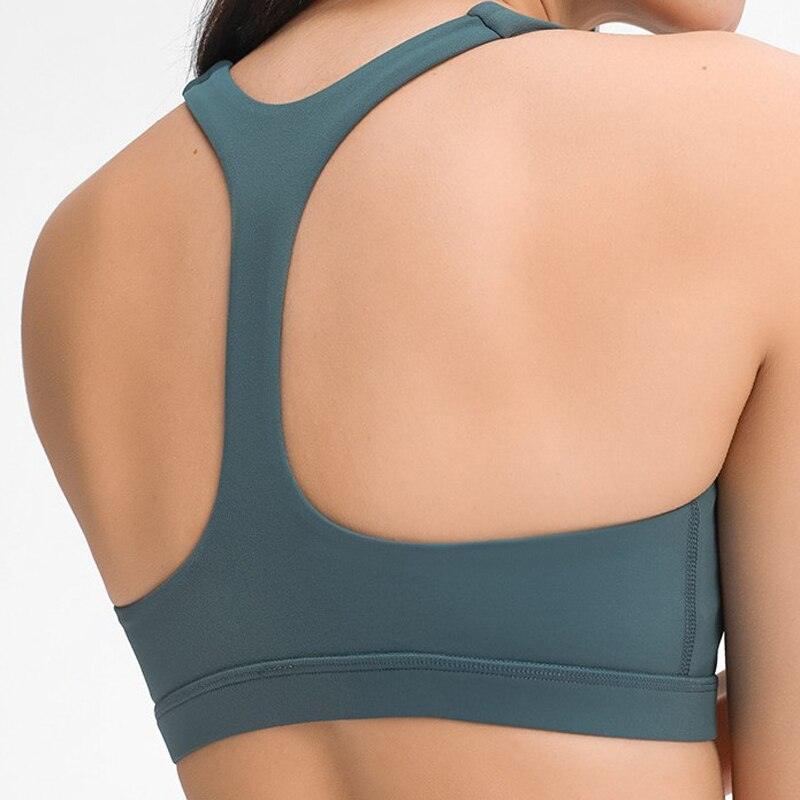 Milumia Women Contrast Mesh Backless Sports Bra Cut Out Halter Padded  Workout Bras Black Small at  Women's Clothing store