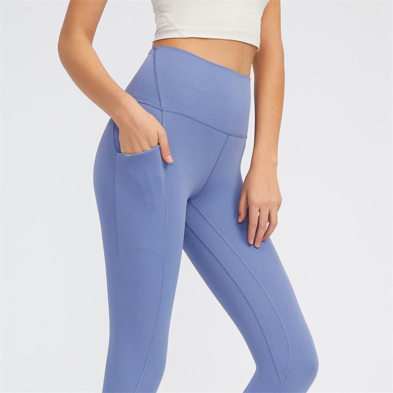 Lu Align Lu Pant Yoga Women Leggings Full Length With Side Pockets High  Waisted Buttery Soft Pant 28 Inch Inseam Nepoagym Lemon Workout Gry LL From  4,01 €